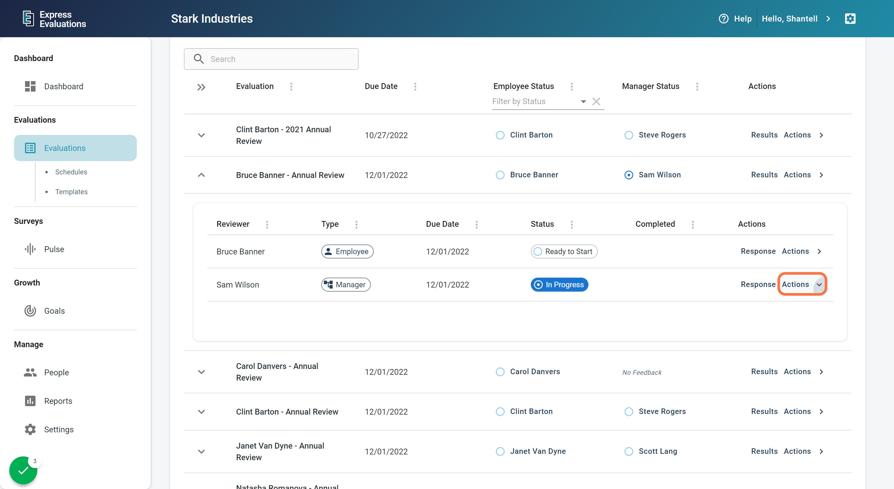 Extending Due Dates Express Evaluations